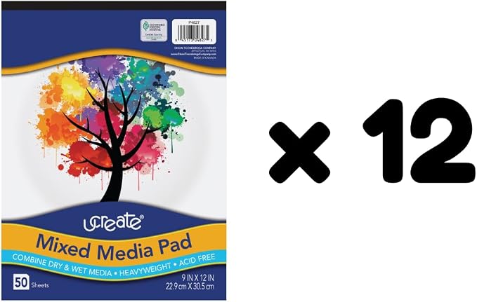 UCreate Mixed Media Pad, 50 Sheets - Image 3