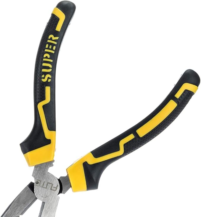 6 inch Long Needle Nose Pliers with Side Cutter|Designed for Bending Wire/Jewelry Making/Small Object Gripping/Working in Tight Areas