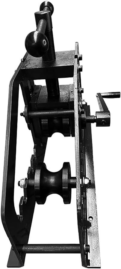 Manual Tube Bender, Metal Tube Roller Bending Machine with 1 Set Molds, Max 1.5" Bending Thickness, High Precision Round Tubing Pipe Bender, Tabletop Hand Bending Tool for Steel, Brass, Copper