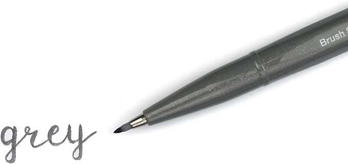 Pentel Fude Touch Sign Pen, Felt Pen Like Brush Stroke - Image 4