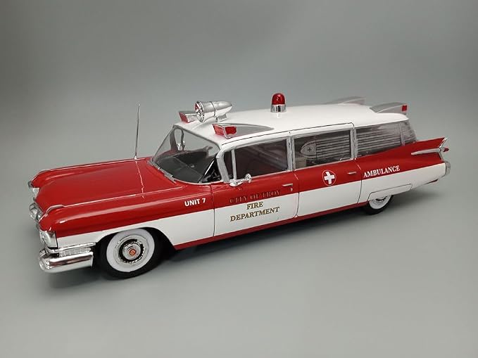 AMT 1959 Cadillac Ambulance w/Gurney 1:25 Scale Model Kit - Image 6