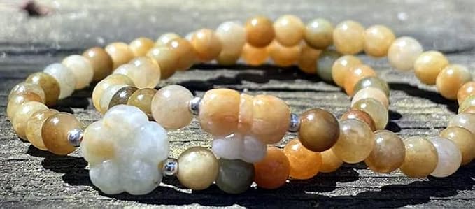 Zenkeeper 108 Pcs Yellow Jade Beads - Image 2