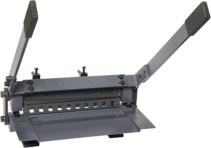 KAKA INDUSTRIAL BHS-12, Bench Top Hand Shear, 12x1/25 inches Cutting Capacity, Grey