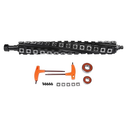 13 Inch Spiral Helical Cutterhead Replacement for DeWalt DW735 DW735X Planer Straight-Knife Cutterhead Reduce Noise Easy Replacement