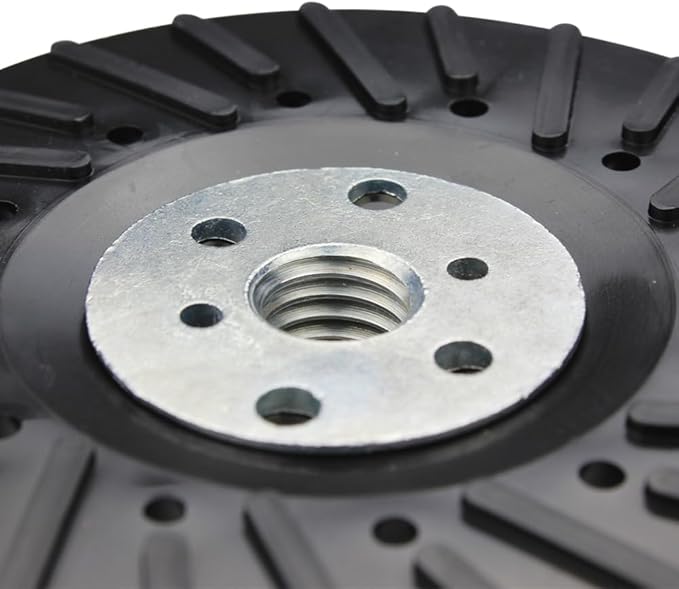 BHA Angle Grinder Ribbed Backing Pad for Resin Fiber Disc, 4.5" x 5/8"-11