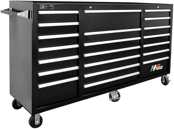 Homak H2PRO Series 72-Inch 21-Drawer Rolling Cabinet