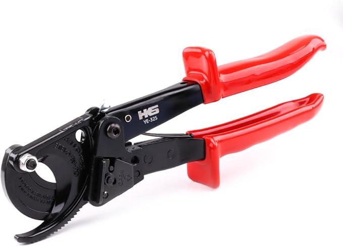 HKS Ratchet Cable Wire Cutter Heavy Duty for Cutting Electrical Aluminum Copper and Multi-core Cables up to 240mm²