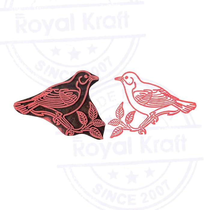 Royal Kraft Wooden Stamps DIY Fabric, Henna Printing Blocks THDtag083 - Image 4
