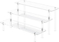 3 Tier Acrylic Display Risers, Large Perfume Organizer Stand | Clear Cupcake by Dooiclear