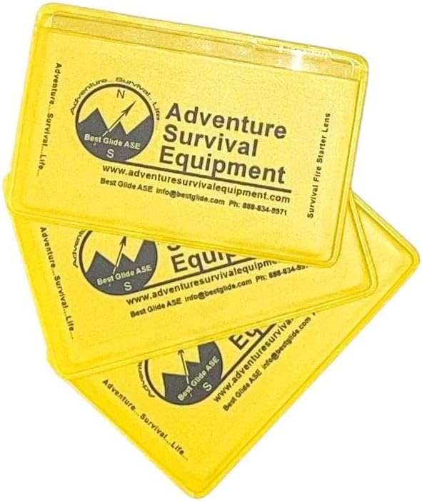 Best Glide ASE Credit Card Size Fresnel Lens Fire Starter and Magnifier Lenses - Image 2