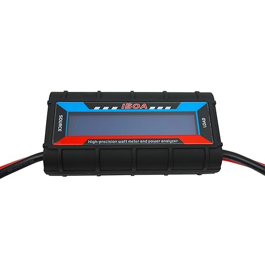 2Pcs 200A RC Watt Meter, DC 0-60V High Precision Power Analyzer, Volt Amp Watt Checker with Digital LCD Screen for Voltage/Current/Power/Charge/Energy Measurement