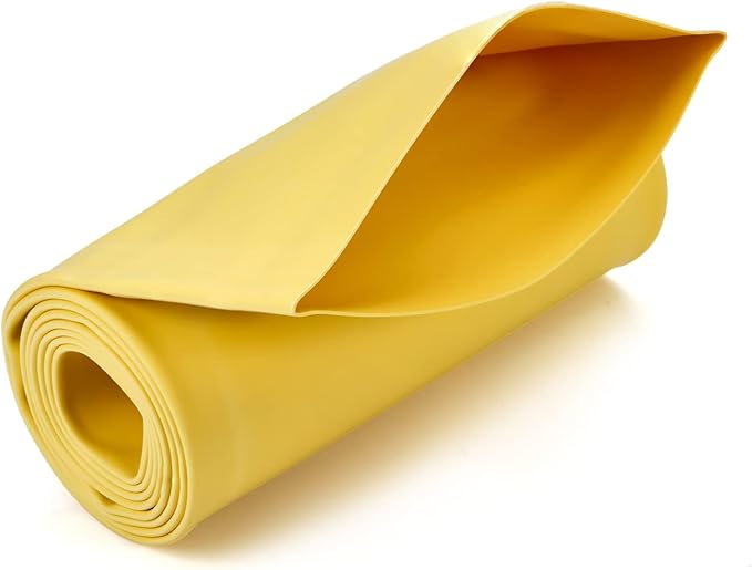 Chanzon 2:1 Ratio 3-5/32" (80mm) Heat Shrink Tubing 3.3Ft Roll (1M Total Length) Yellow Polyolefin Sleeving Wrap Shrinking 2 to 1 1pcs