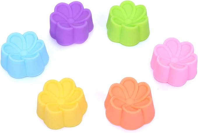 Mini Silicone Muffin Cups, 24 Pack Reusable Cupcake Molds, Round | Nonstick 2 - Image 2