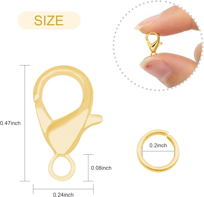FENGWANGLI Necklace Clasp for Jewelry Making, Bracelet and Keychains - Image 2