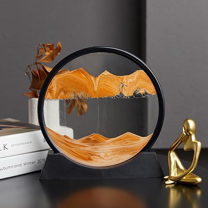 Moving Sand Art Liquid Motion, 3D Deep Sea Sandscape Color Quicksand Decor - Image 6