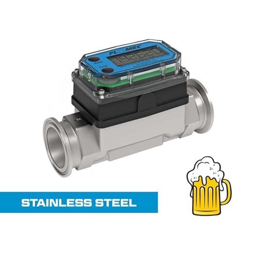 G2 Series, Turbine, High-Temperature Brew Meter, 1 Inch Pipe Size, 1-1/2 Inch Tri-Clamp Fitting G2S10TH9GMX