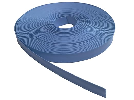 Kable Kontrol Heat Shrink Tubing - 3/8” Inch - 100' Ft Long, Blue Polyolefin - 2:1 Industrial Shrink Tube & Cable Sleeve for Electrical Wire Insulation - Rated for 600 V