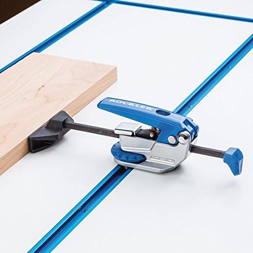 Auto-Lock T-Track Clamp Adjustable Aluminum Body Clamps for Woodworking Ideal for Miters & Irregular Shapes