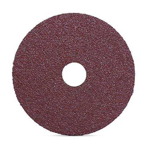 BHA Aluminum Oxide Resin Fiber Sanding and Grinding Discs, 5” x 7/8”, 120 Grit - 25 Pack