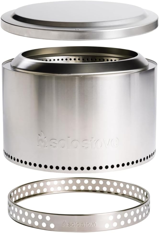 Solo Stove Yukon Essential Bundle | Portable Smokeless Fire Pit Stainless Steel by Unknown