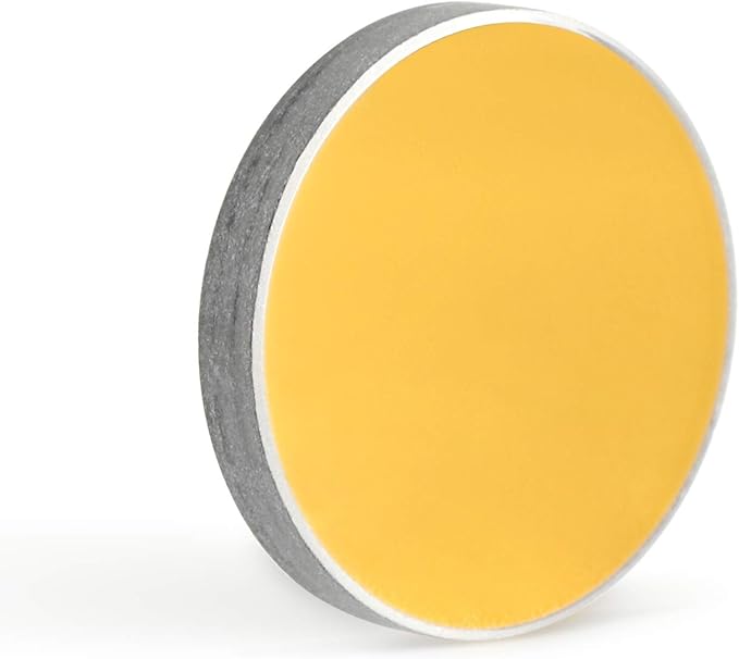 TEN-HIGH Reflective Lens CO2 Laser Lens Laser Mirror K9 Gold-Plated Glass Mirrors, for CO2 Laser Engraving Cutting Machine, Dia 20mm 3PCS