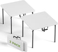 Folding Table 2 Pack, 36 Inch Square Foldable Card Tables, No Assembly Portable by FoldingFurniture