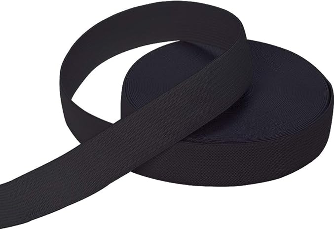 Black Elastic Bands for Wigs, 1 Inch 12 Yard High Elasticity Knit Spool Sewing - Image 2
