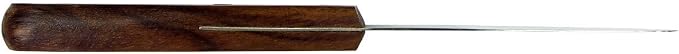 HTS 316M8 8" Medium Wood Handle Stainless Steel Palette Knife - Image 2
