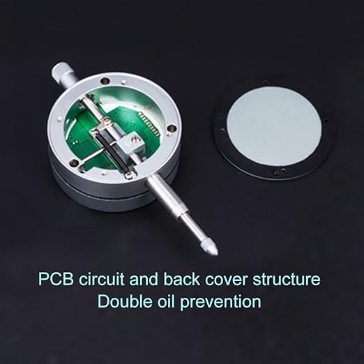 Digital Dial Indicator Electronic Dial Test Gauge 0.01mm/0.0005inch, 0-12.7mm，IP54 Waterproof and Dust Proof