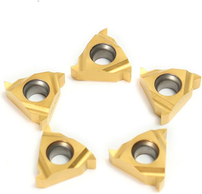 Lathe Threading Carbide Inserts:10 Pcs 11ER A60 1/4 Carbide Inserts for External Threading Holders CNC Cutting CNC Turning Tool