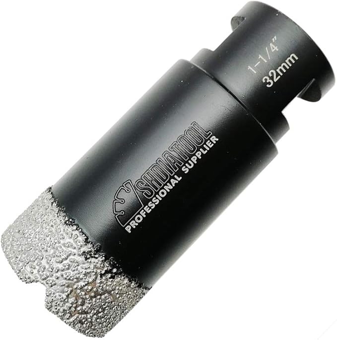 SHDIATOOL Diamond Core Drill Bits 1-1/4 Inch for Porcelain Ceramic Tile Marble Brick Vacuum Brazed Hole Saw 32mm