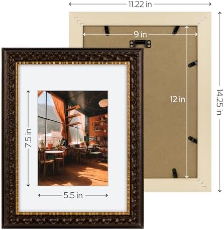 Golden State Art, 9X12 Ornate Finish Photo Frame - Image 5