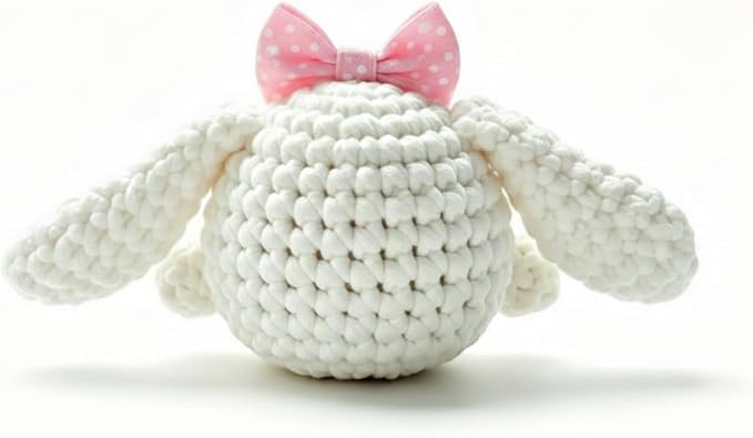 BUNUKY Beginner Crochet Kit, Snowy Bunny Amigurumi Starter Kit - Image 4