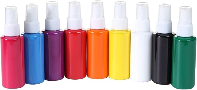 Tulip Fabric Paint, Permanent Spray on Paint Set Party Pack, 9 Pack Rainbow - Image 2