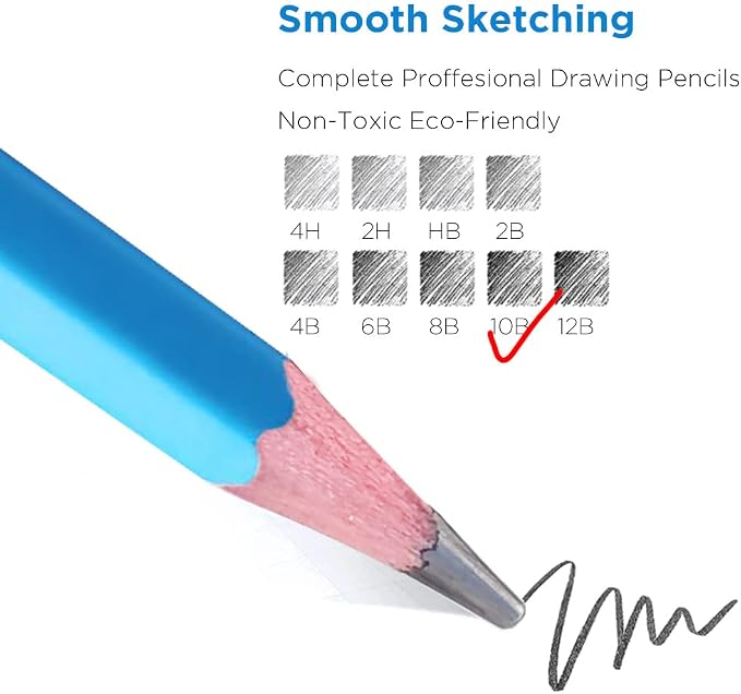 Sketch Pencils for Drawing, Sketching & Doodling | Graphite Pencil for Artists - Image 3