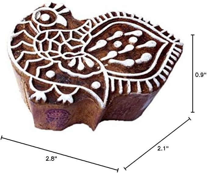 Royal Kraft Wooden Stamps DIY Fabric, Henna Printing Blocks THDtag058 - Image 5