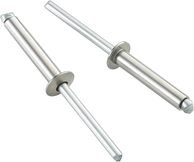 90pcs 3/16" x5/8" Stainless Blind Rivets,Pop Rivets,304 Stainless Steel Grip and Steel Mandrel, 4.8 x 16mm