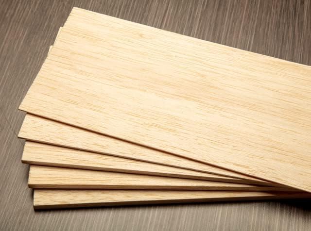 BINOS Balsa Wood Sheets, Model Grade Hobby Craft Balsa Wood Sheet Thin Plank - Image 5