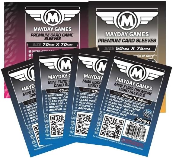 Mayday Games Codenames Game Accessory- Premium Card Sleeve Bundle by MAYDAYGAMES