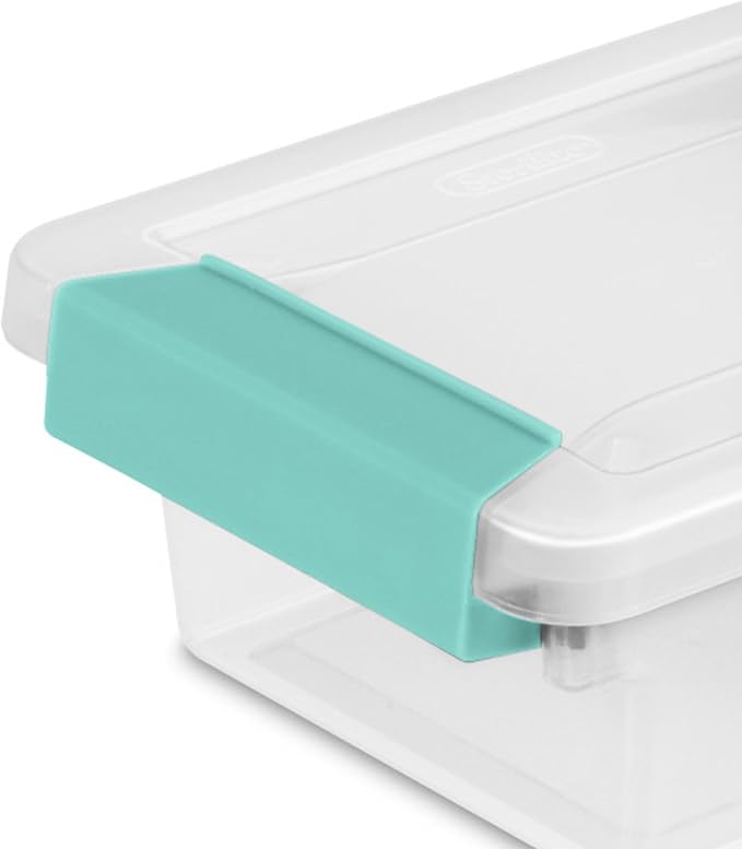 Sterilite 12-Pack Clip Box, Stackable Clear Plastic Bins - Image 9