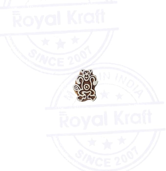 Royal Kraft Wooden Stamps DIY Fabric, Henna Printing Blocks THDtag089 - Image 2
