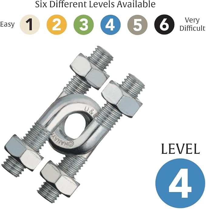 BePuzzled |U&U Hanayama Metal Brainteaser Puzzle Mensa Rated Level 4, - Image 5