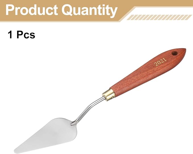 HARFINGTON Palette Knife Painting Tool 2.95" x 1.3" Stainless Steel Teardrop - Image 3