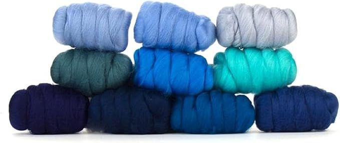 Revolution Fibers | Mixed Merino Wool Variety Pack | Perfect Wool Roving by RevolutionFibers