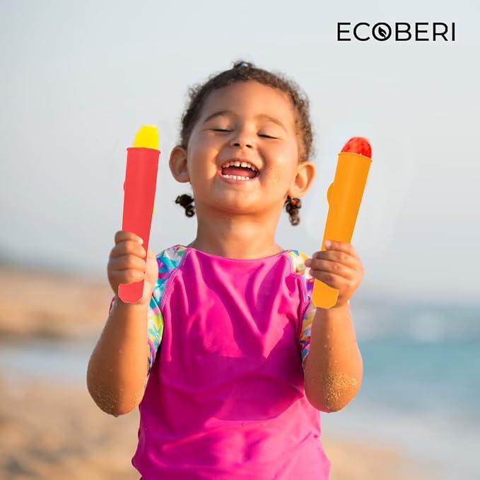 Ecoberi Popsicle Molds with Attached Lids, 8 Piece | Reusable Ice Pop Maker - Image 4