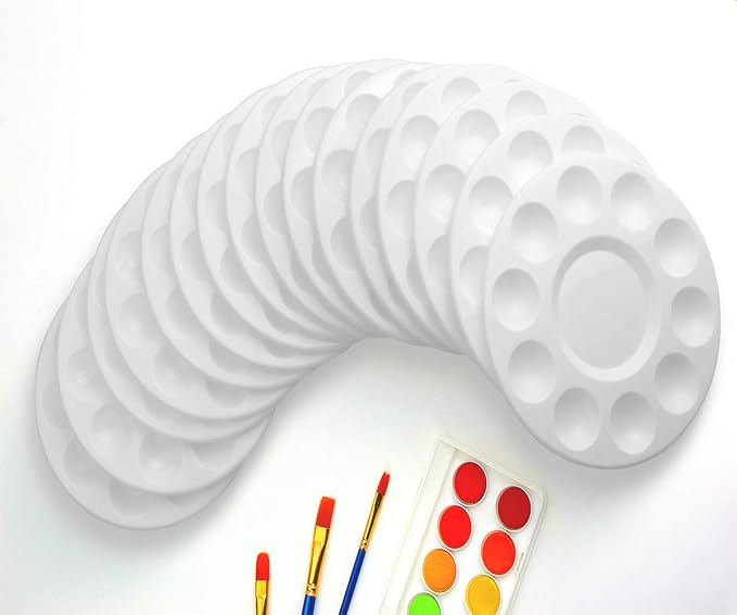 22 PCS Paint Palettes for Kids, Plastic Paint Pallets - Image 8