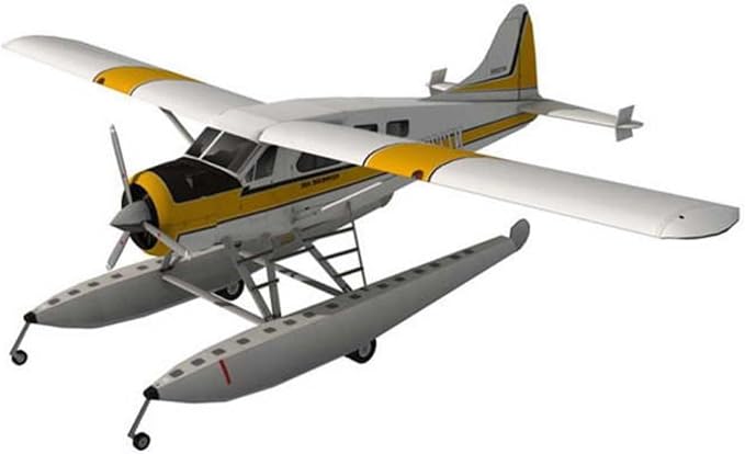 ZEZEFUFU 1:32 Scale DHC-2 Beaver Float Seaplane Paper Model Set Handmade DIY by Unknown