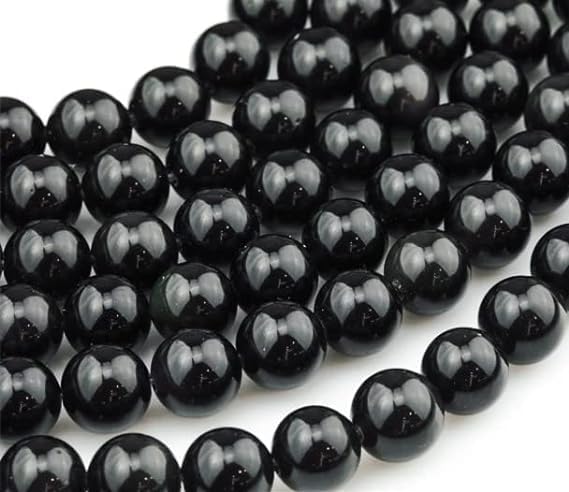 Zenkeeper About 180 Pcs Black Obsidian Beads - Image 2