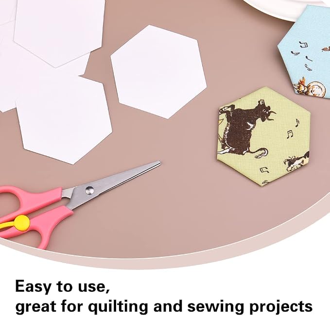 200 Count Paper Piecing Shapes Hexagon Paper Piecing Templates Quilting - Image 4