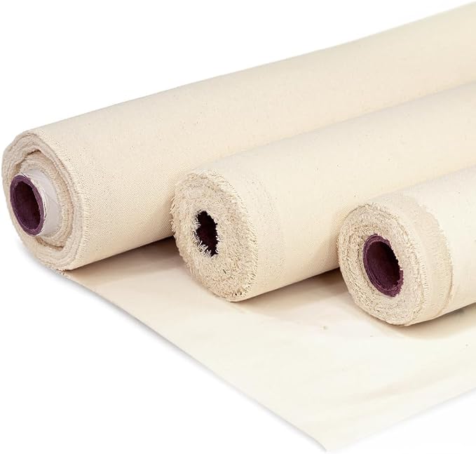 Barcelonetta | Canvas Fabric | Cotton Duck | Lightweight | Natural 4oz | 60'' - Image 2